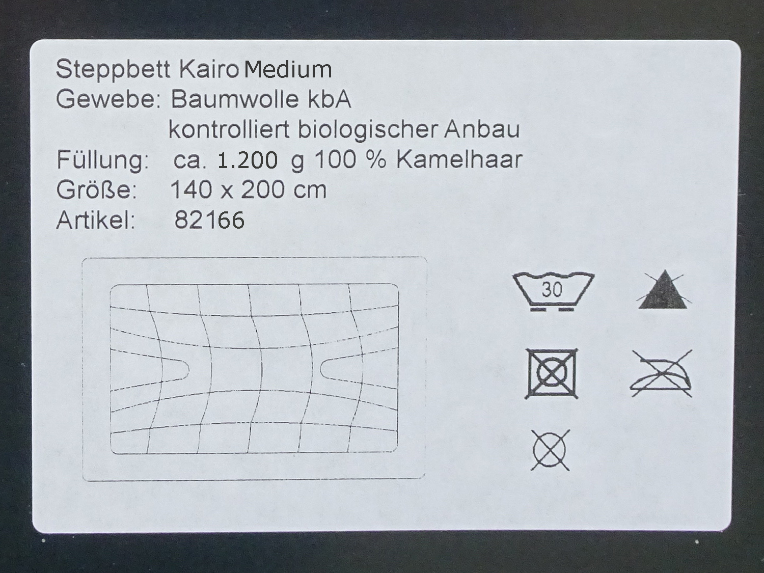 Kairo medium - Kameelharen winterdekbed - Afbeelding 2